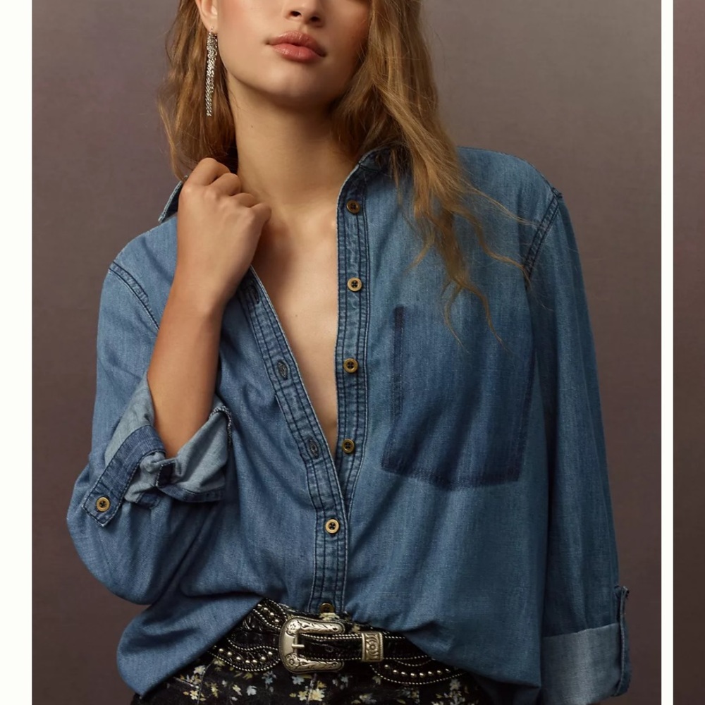 Pilcro NWT Denim Buttondown Shirt Sold out in store